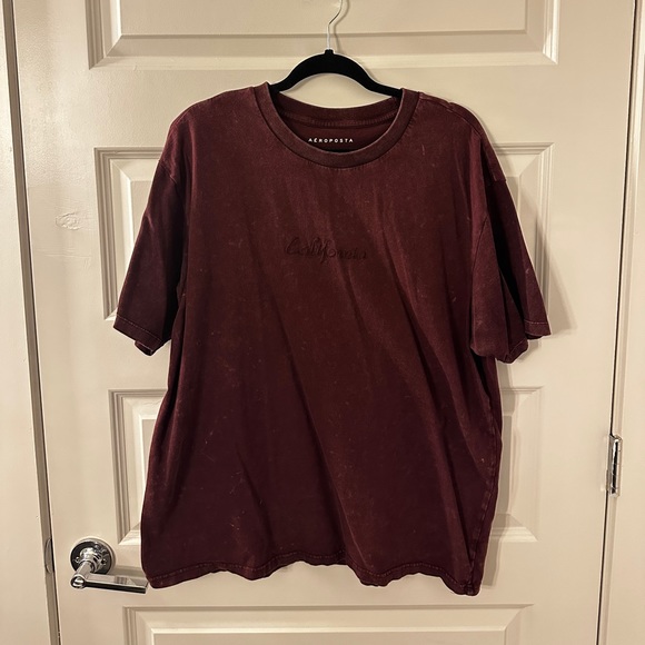 Aeropostale Burgundy “California” Short Sleeve Shirt - Picture 1 of 3